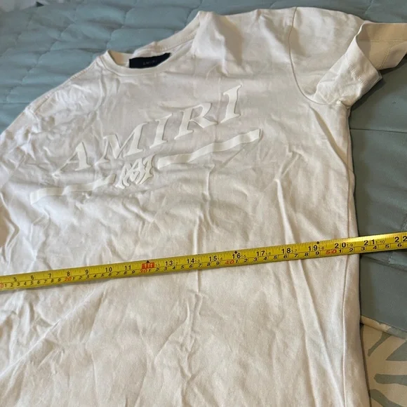 AMIRI Cream Short Sleeve Tee